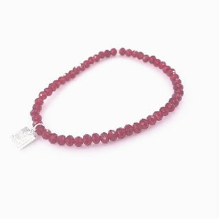 Glasschliff-Armband (beere)