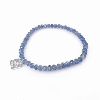Glasschliff-Armband (blau/violett)