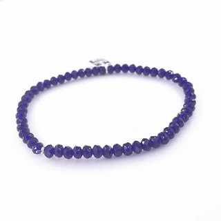 Glasschliff-Armband (blau/violett)