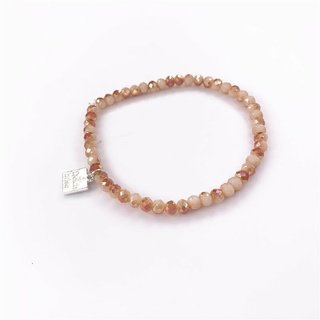 Glasschliff-Armband (camel/multi)