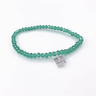 Glasschliff-Armband (glasgrn)