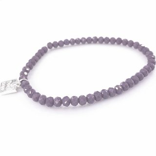 Glasschliff-Armband (grau)