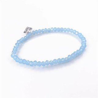 Glasschliff-Armband (hellblau)