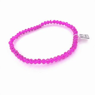 Glasschliff-Armband (pink)