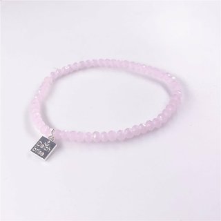 Glasschliff-Armband (rosa)