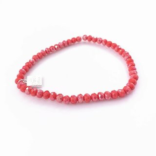 Glasschliff-Armband (rot/multi)