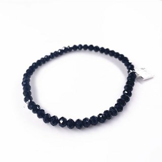 Glasschliff-Armband (schwarz)