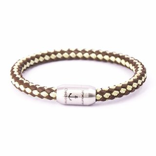 Leder- & Segeltauarmband (Kombination) Fiete