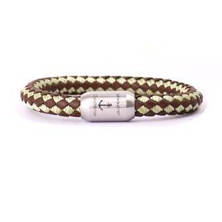 Leder- & Segeltauarmband (Kombination) Louis