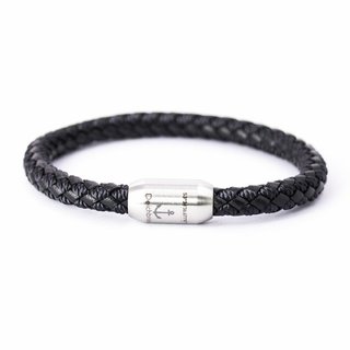 Leder- & Segeltauarmband (Kombination) Sven
